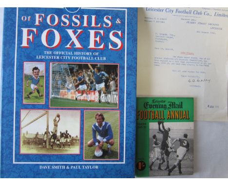 LEICESTER CITY    Small miscellany, letter on club letter heading dated 4/1/1945 to the Football League  relating to the sign