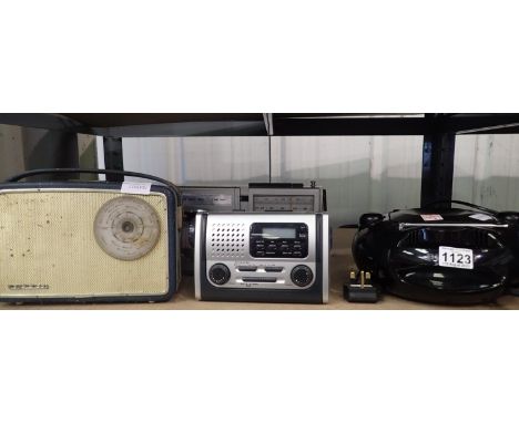 Three radios and a Philips CD payer. All electrical items in this lot have been PAT tested for safety and have passed. This d