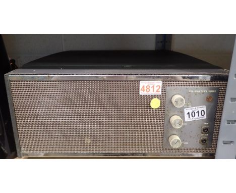 His Masters Voice vintage portable record player. All electrical items in this lot have been PAT tested for safety and have p