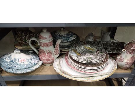 Large quantity of ceramics including Myott?. Not available for in-house P&amp;P, contact Paul O'Hea at Mailboxes on 01925 659