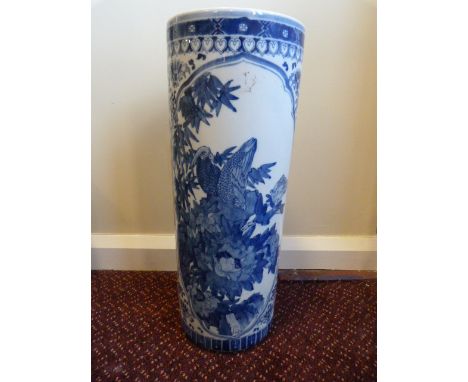 A Blue and white Chinese stick stand