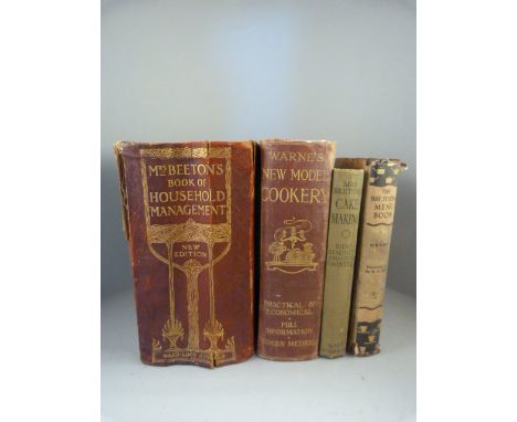 4 Vintage cookery books to include 2 Mrs Beetons 