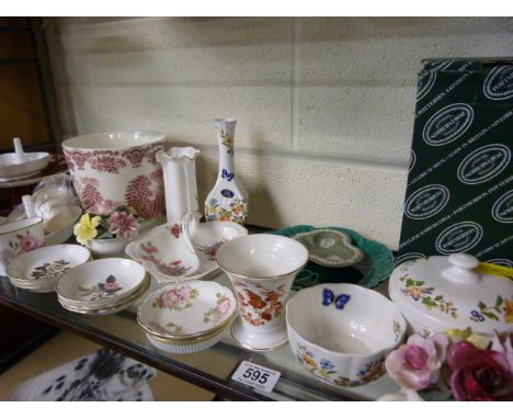 A quantity of china to include Royal Worcester and Wedgwood china