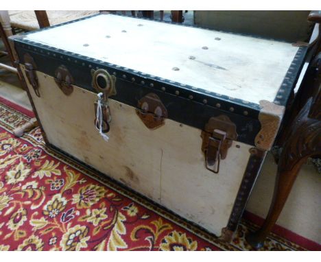 A large vintage trunk