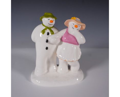 Coalport hand-painted figurine titled "The Bashful Blush" from the Snowman series, First Edition, 2004. This charming collect