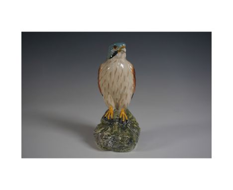 This is a ceramic decanter in the form of a kestrel, produced for Whyte &amp; Mackay Scotch Whisky, Glasgow, Scotland. Modele