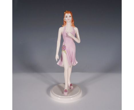Coalport Collectables figurine from The Birthstone Collection, February Amethyst. This elegant porcelain figurine features a 
