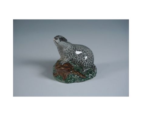 Vintage small ceramic whisky decanter by Beswick for Beneagles Scotch Whisky, modeled by D. Lyttleton in 1981. This figural d
