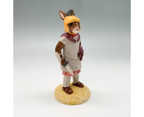 This Royal Doulton Bunnykins figurine, titled Centurion DB293, is part of the Roman Empire Collection. The figurine showcases