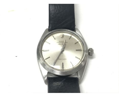 A Rolex Air King wristwatch with Rolex box. Model No 1008 Serial number 773797. Circa 1982. Vendor reports that watch runs bu