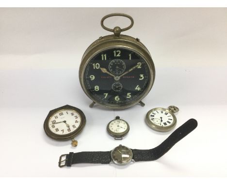 A Goliath repeater alarm clock, wristwatch, pocket watch etc. Shipping category D.