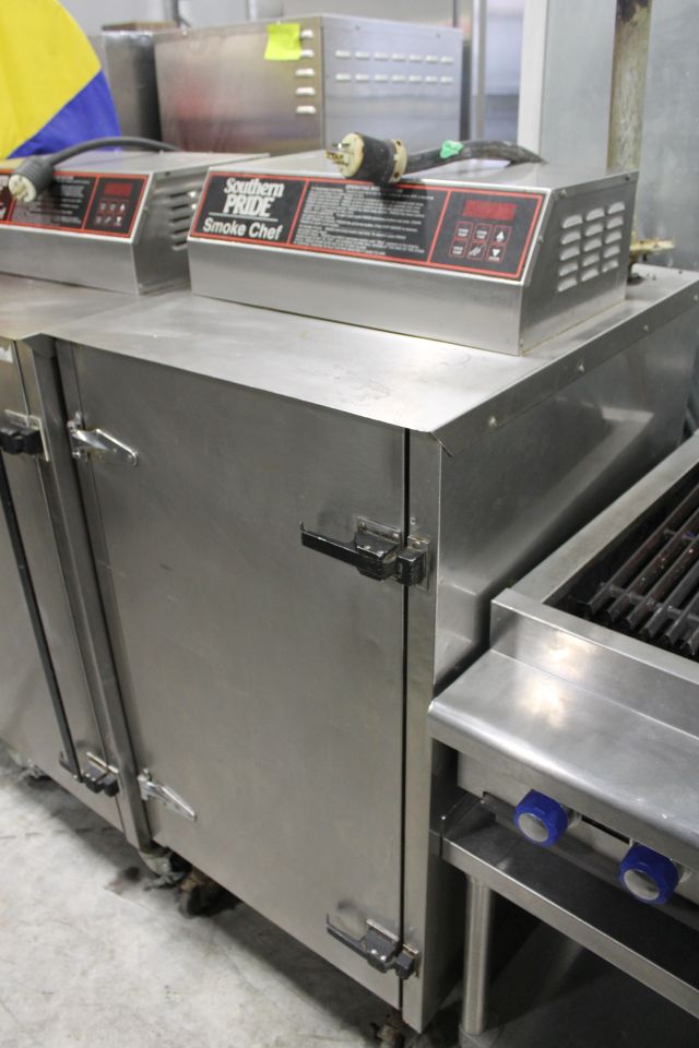 Southern Pride Smoke Chef commercial smoker with racks model SC200SM