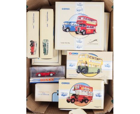 A quantity of Corgi Classics commercial vehicles and buses. 10x Corgi Classics including; an East Lancashire 2-vehicle set, G