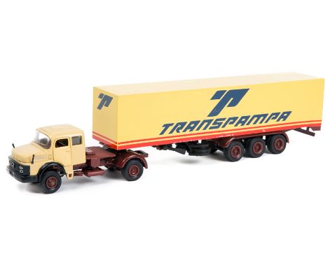 A seldom seen Brazilian truck produced by Arpra Mercedes-Benz 1924A articulated truck. A Tekno style model with raised normal