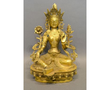 A Chinese Model in the form of Buddha, 28 cms high 
