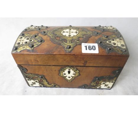 A 19th century ornate tea caddy