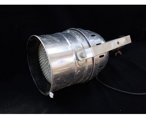 A 'STAIRVILLE' THEATRE STYLE LAMP aluminium cased