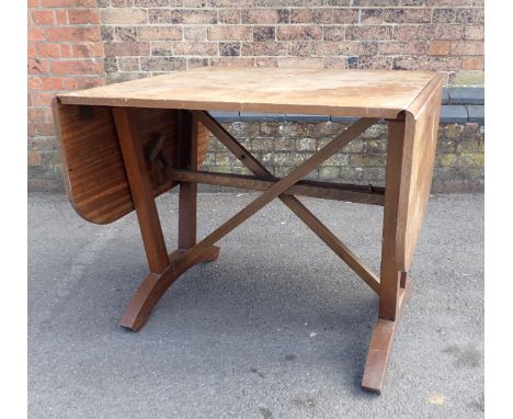 POST-WAR DAVID JOEL DINING TABLE with unusual mechanism (needs restoration)
