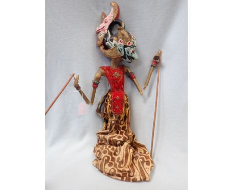 A BALINESE PUPPET 80 cm high