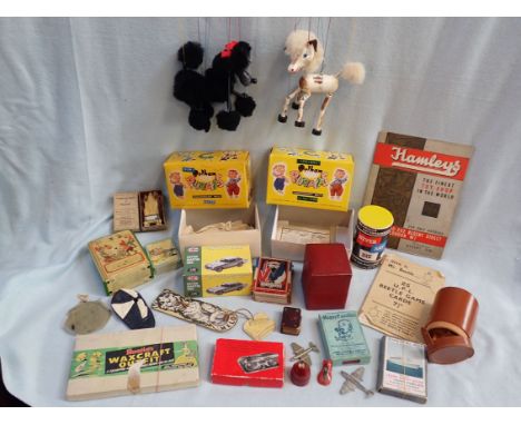 PELHAM PUPPETS: A POODLE, AND A FOAL and other vintage toys and games