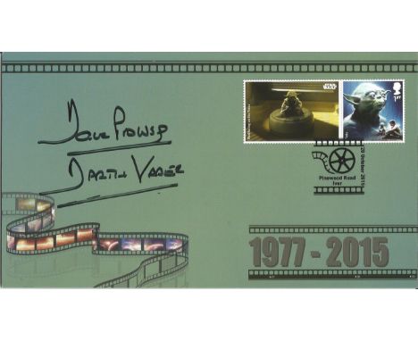 Star Wars 2015 First Day Cover signed by the original Darth Vadar Dave Prowse with Yoda Stamps. We are delighted to be able t