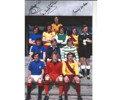 Autographed 12 x 8 photo, RANGERS, a superb image depicting Scotland's First Division 'Team of the Year' posing in their club
