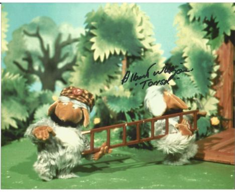 Lot of 3 Wombles hand signed 10x8 photos. These beautiful hand-signed photos depict Albert Wilkinson as Tomssk in The Wombles
