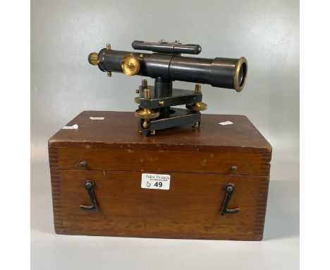 W.F. Stanley & Co London 29270 theodolite in original fitted mahogany case. (B.P. 21% + VAT) 