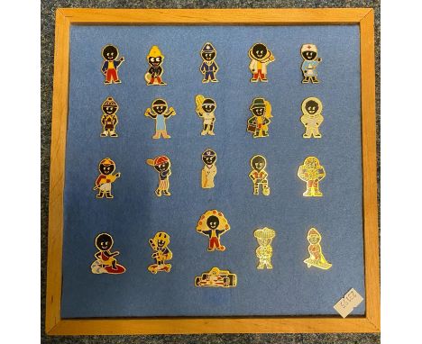 Collection of Golly badges modelled as sports people; Scotsman, motor racing etc. (21) (B.P. 21% + VAT) These items are liste
