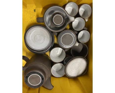 A vintage Hornsea coffee service, shipping unavailable