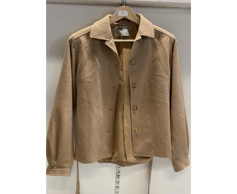 A vintage ladies jaeger wool and camel hair jacket