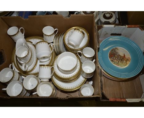 Paragon 'Athena' part dinner service and 12 Grays Pottery hunting plates