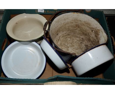 Enamel pans etc