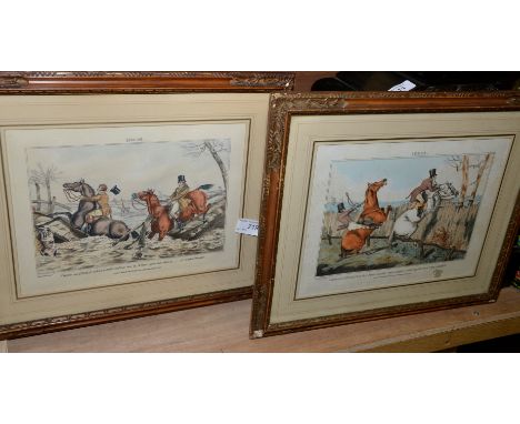 Pair of framed 'Ideas' hunting prints