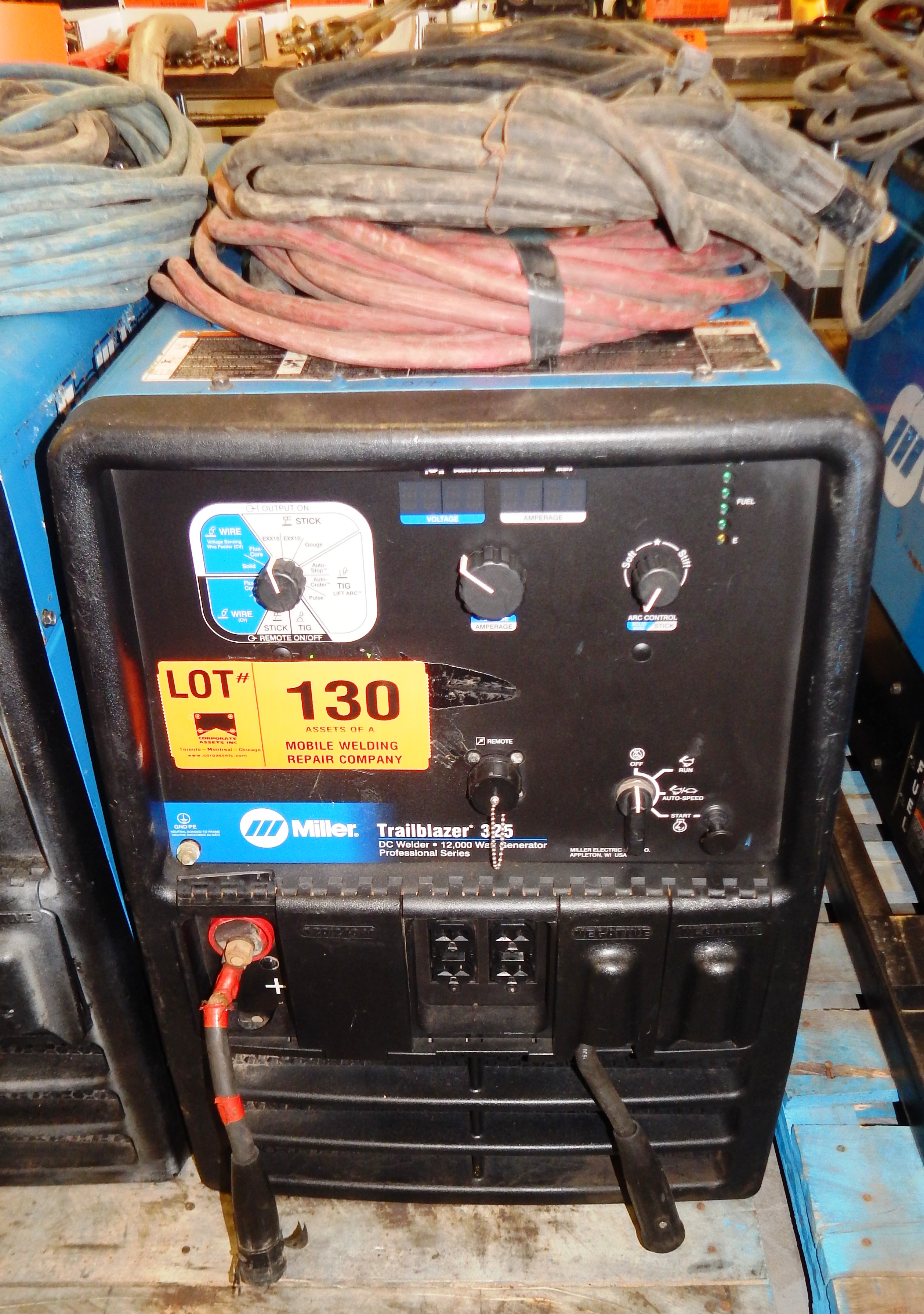 MILLER TRAILBLAZER 325 DIGITAL GASOLINE WELDER GENERATORS WITH 12,000