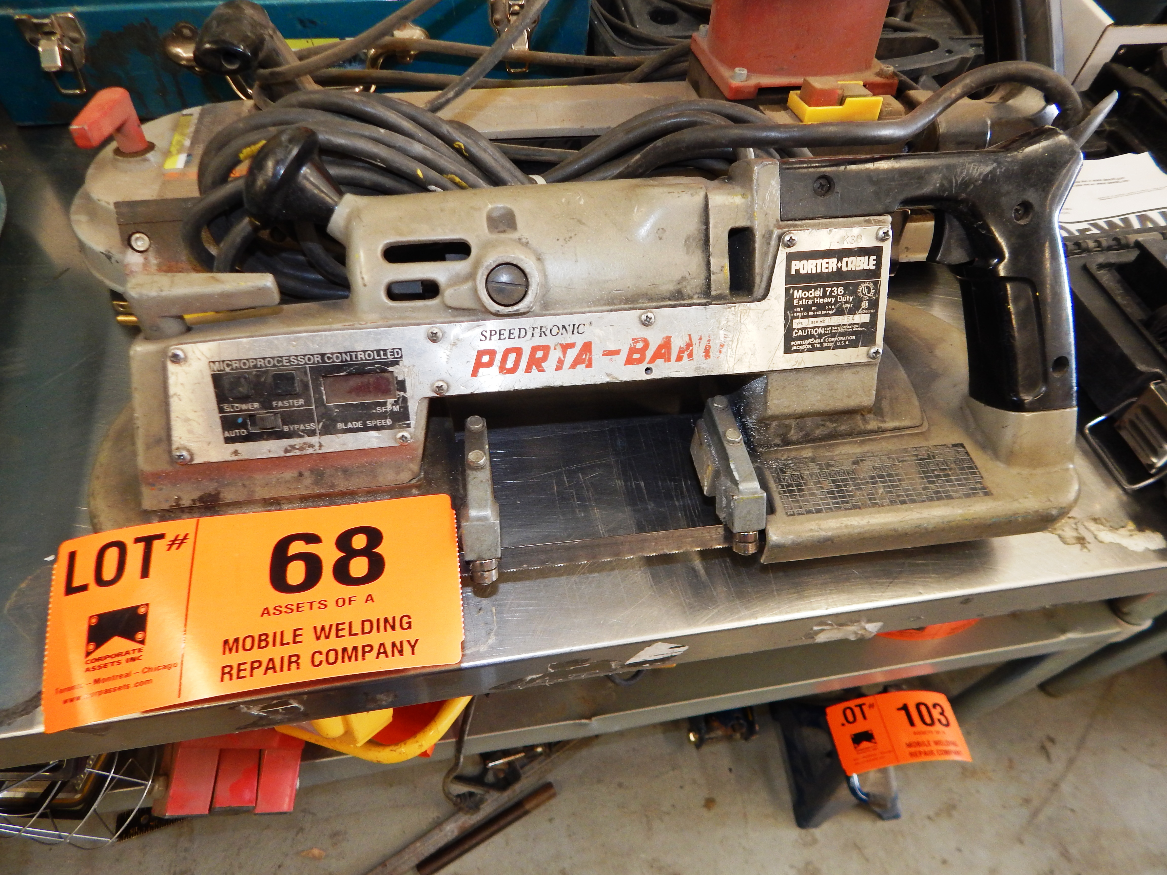PORTER CABLE 736 PORTABAND PORTABLE BAND SAW