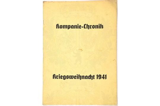 Kompanie Chronik Der 8 Komp Inf Div Nachr Abt 173 Der 73 Id Dez 1941 51 S Einige Zeic