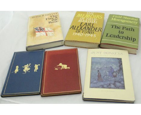 MONTGOMERY OF ALAMEIN "Path to Leadership", one volume, signed and "Earl Alexander of Tunis Memoirs", signed, together with f