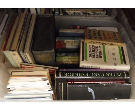 Three boxes of assorted books to include "Ceramic Art in Great Britain", two volumes, "An Introduction to European Porcelain"