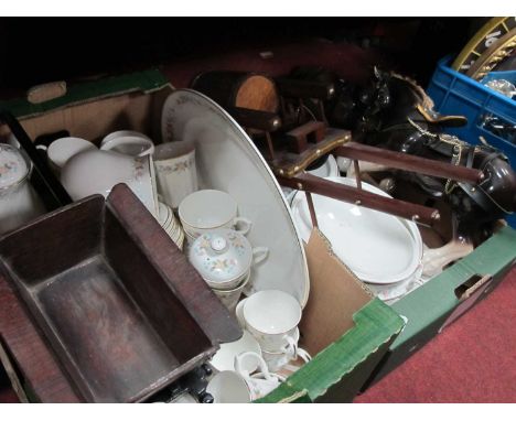 Mayfair Bone China Tea-Coffee Dinner Service, shire horses, carriages, etc:- Two Boxes.