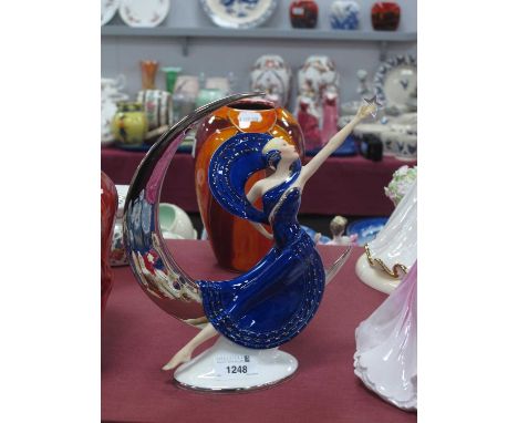 Franklin Mint Moonlight in Platinum Figurine, 24cm high.