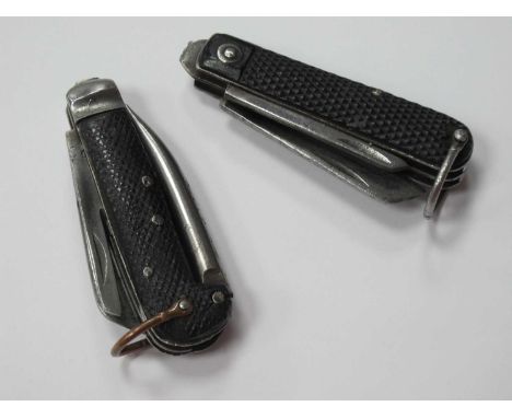 Military L. Wilson 1942 Jack Knife, single blade and tin opener, lanyard ring; 10cm; unnamed Military 1940 Jack Knife, Marlin