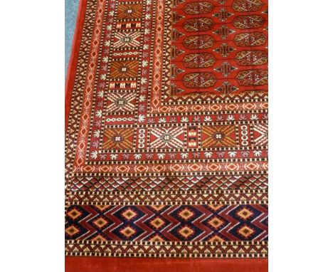 Bokhara red ground rug carpet 280cm x 200cm