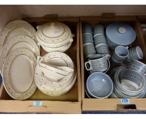 1930's Frank Buckley dinner service - 6 place settings and a selection of Hornsea Tapestry retro ceramics
