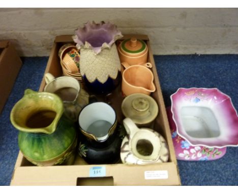 Victorian and later decorative ceramics including a retro tea set in one box