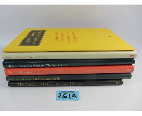 Heaney Seamus: The Burial at Thebes, District and Circle, Electric Light, The Spirit Level, Human Chain and Diary of One Who 