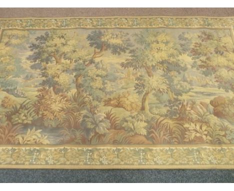19th/20th century French tapestry wall hanging 212cm x 129cm