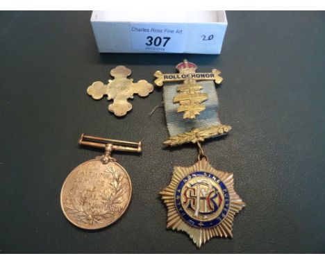 A medal for Faithful service and Special Constabulary to Aubrey Knibbs, together with an 1887 Victoria Jubilee commemorative 