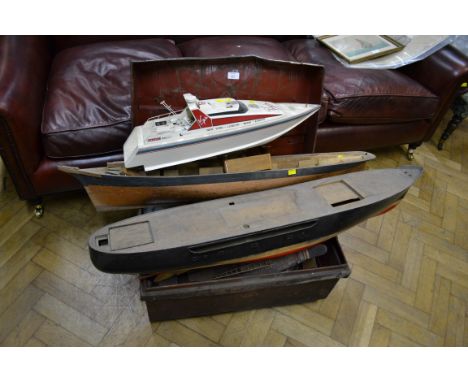 A collection of scratch built and kit form model boats