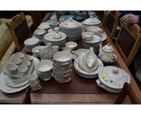 A Villeroy and Boch Vieux Luxembourg part dinner and tea service, largely a twelve place setting